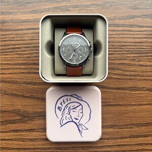 Fossil Men's Forrester Watch, Gunmetal-Tone Stainless Steel Watch, FS5815